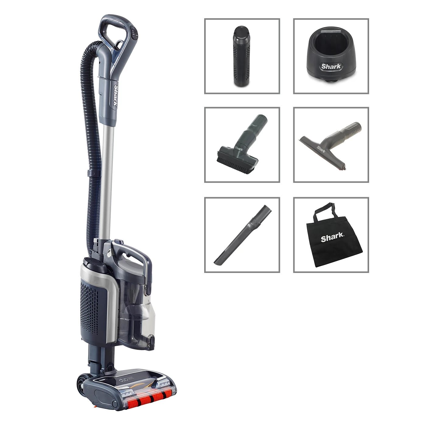 Aspiradora vertical sin cable Shark (Una batería) Gris/Plateado ICZ160EU product photo