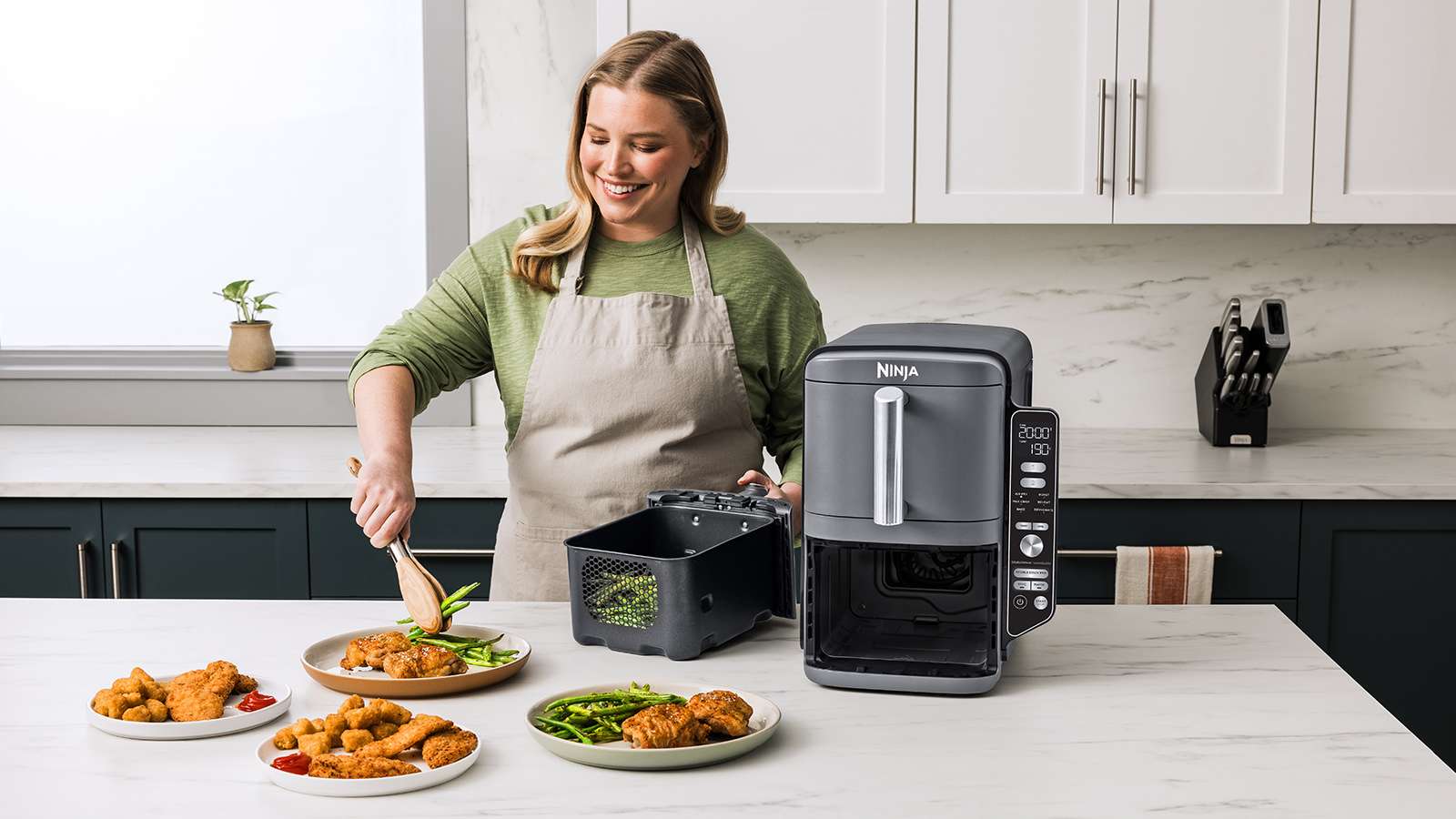 Ninja Double Stack XL 2-Drawer Vertical Air Fryer 9.5L – SL400UK