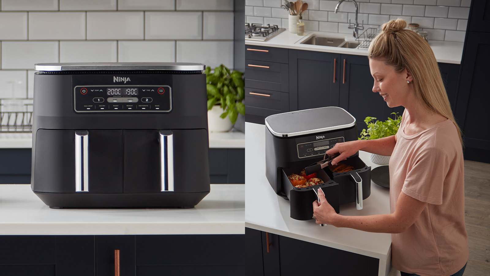 Ninja Foodi Dual Zone Heißluftfritteuse Af300eu Test Ninja Foodi Dual Zone Airfryer AF300EU - favorable buying at our shop