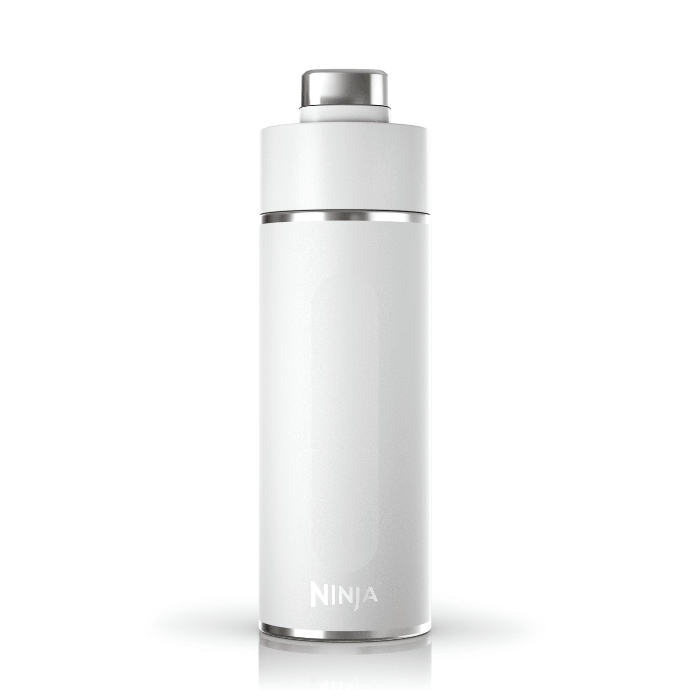 Ninja Thirsti Large Insulated Reusable Water Bottle for Travel White