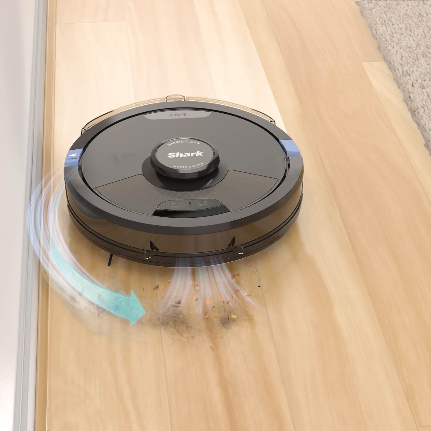 Self-cleaning brush-roll