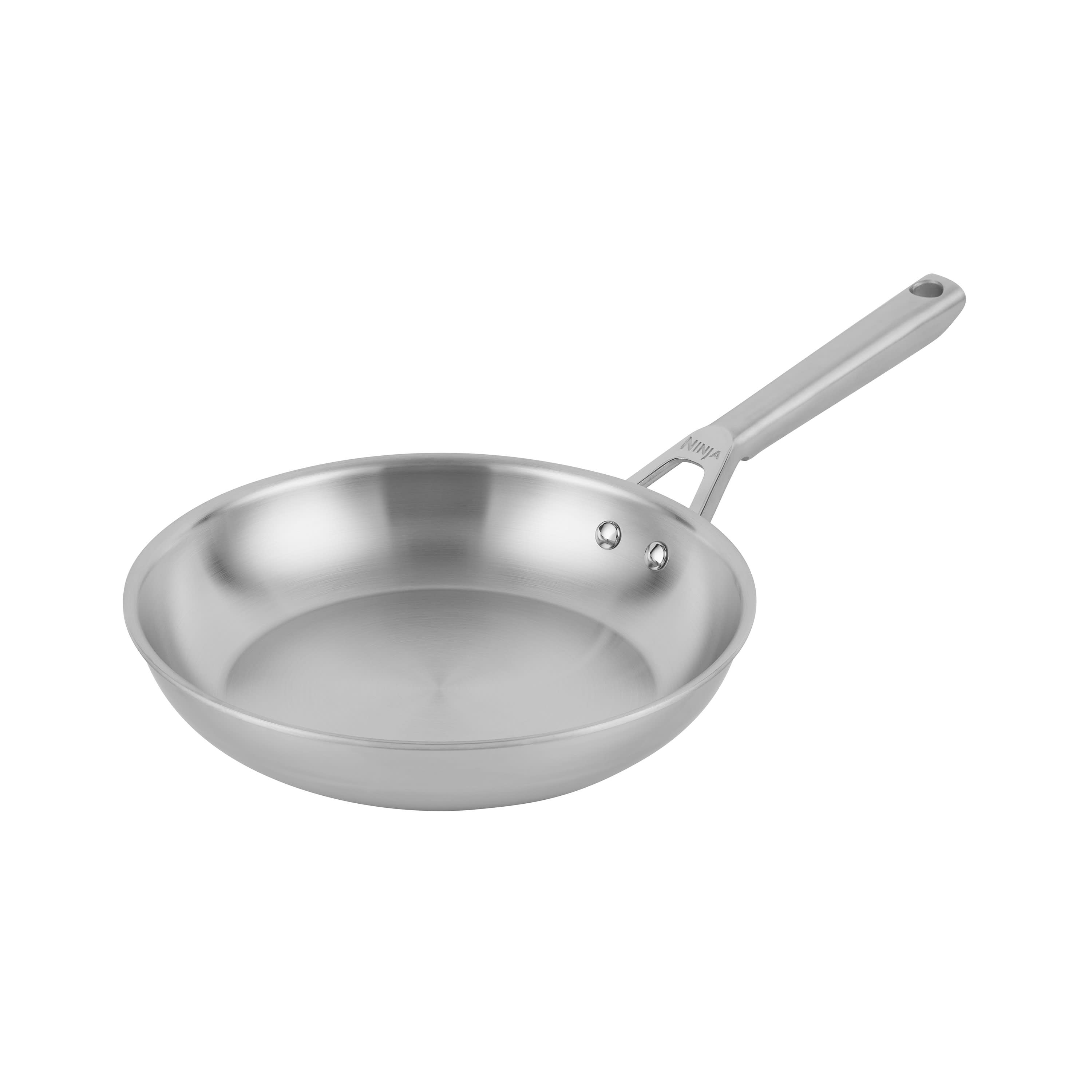 Ninja EverClad Edelstahl-Kochgeschirr Set 7-teilig – Ofenfest Bis 315°C, Für Alle Herde Inkl. Induktion