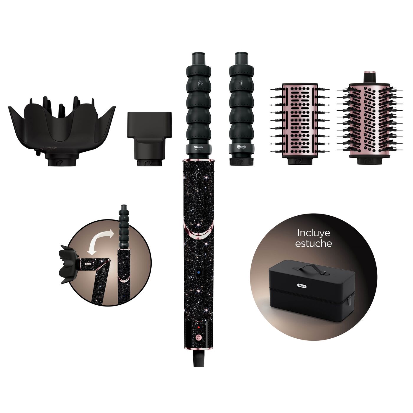 Moldeador y Secador FlexStyle 5 en 1 (Diamante Negro) HD446JBEU