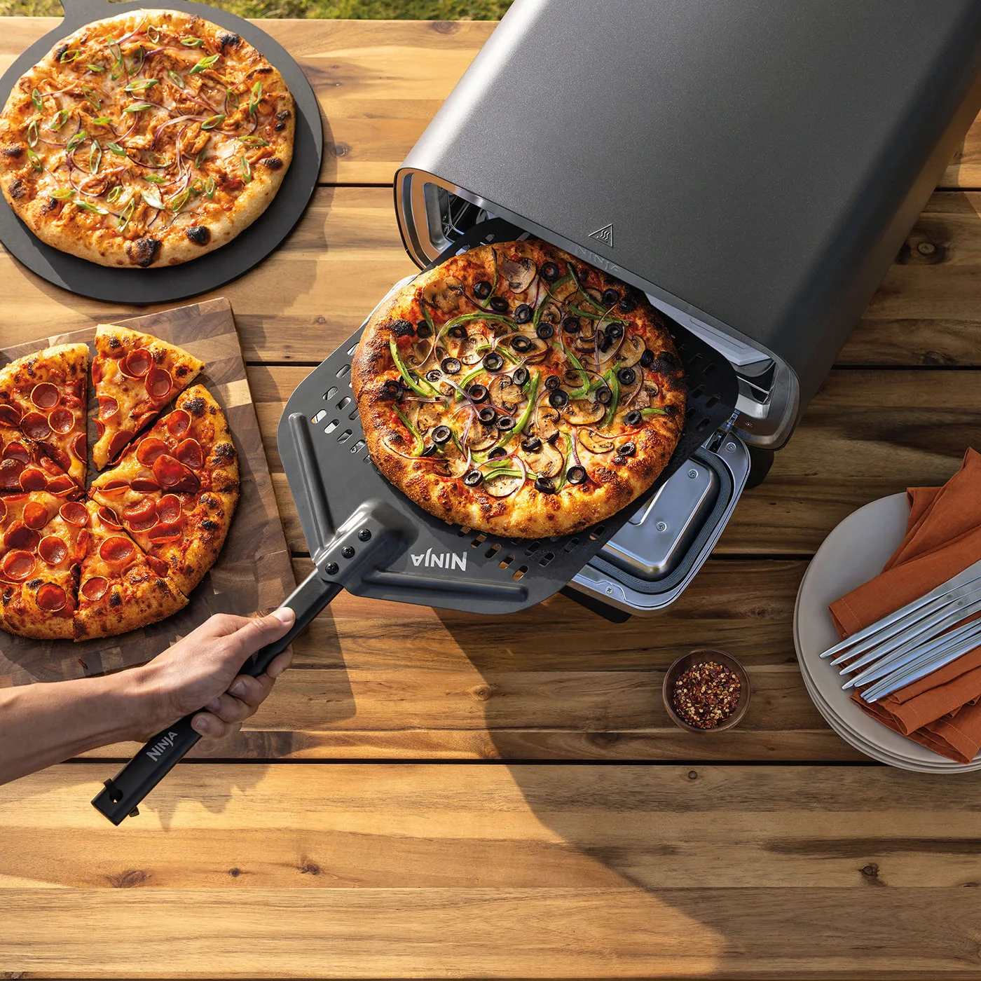 Fem pizzainställningar