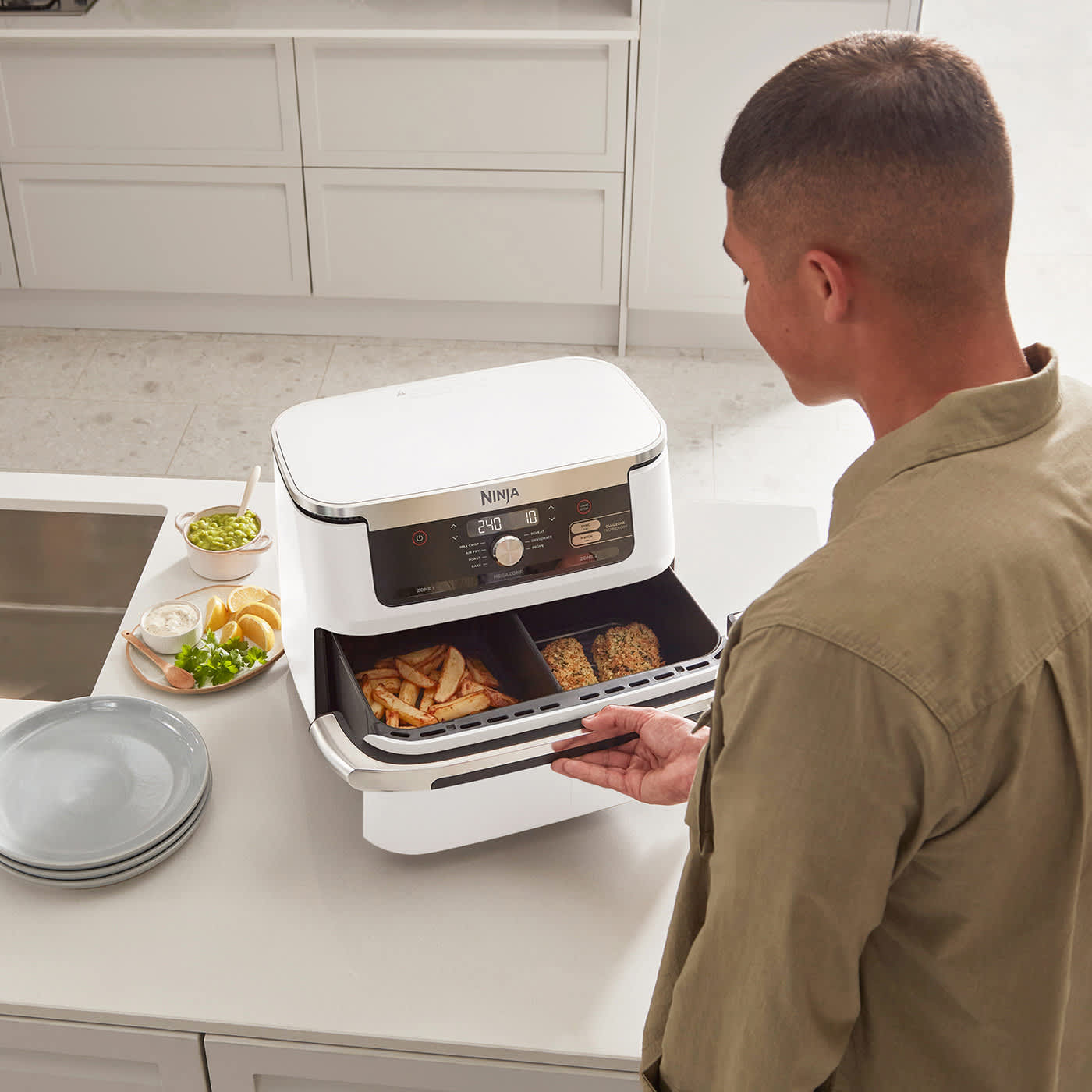 Cucina in 2 zone indipendenti