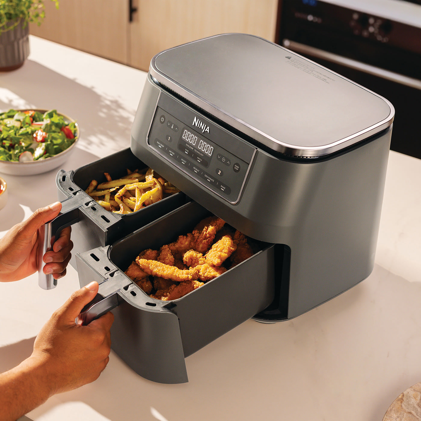 2 zones de cuisson indépendantes
