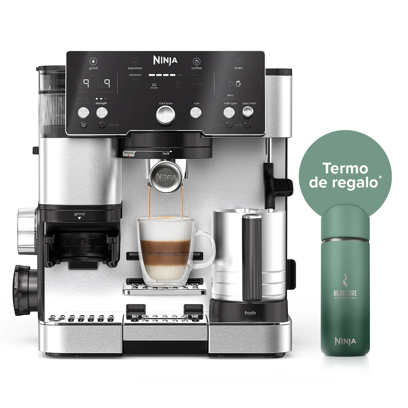 Cafetera Expresso 2 en 1 Ninja Luxe Café Essential ES501EU product photo