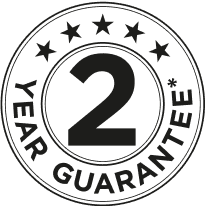 Image of 2 year guarantee logo