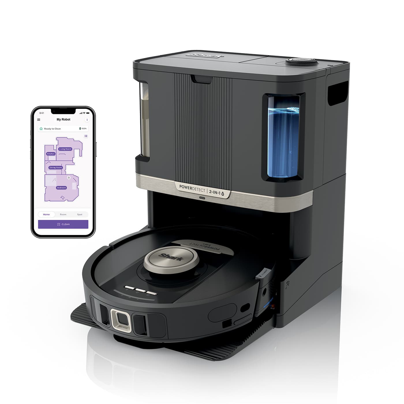 Shark PowerDetect NeverTouch Pro 2-in-1 Saug- und Wischroboter RV2800ZEEU Produktbild
