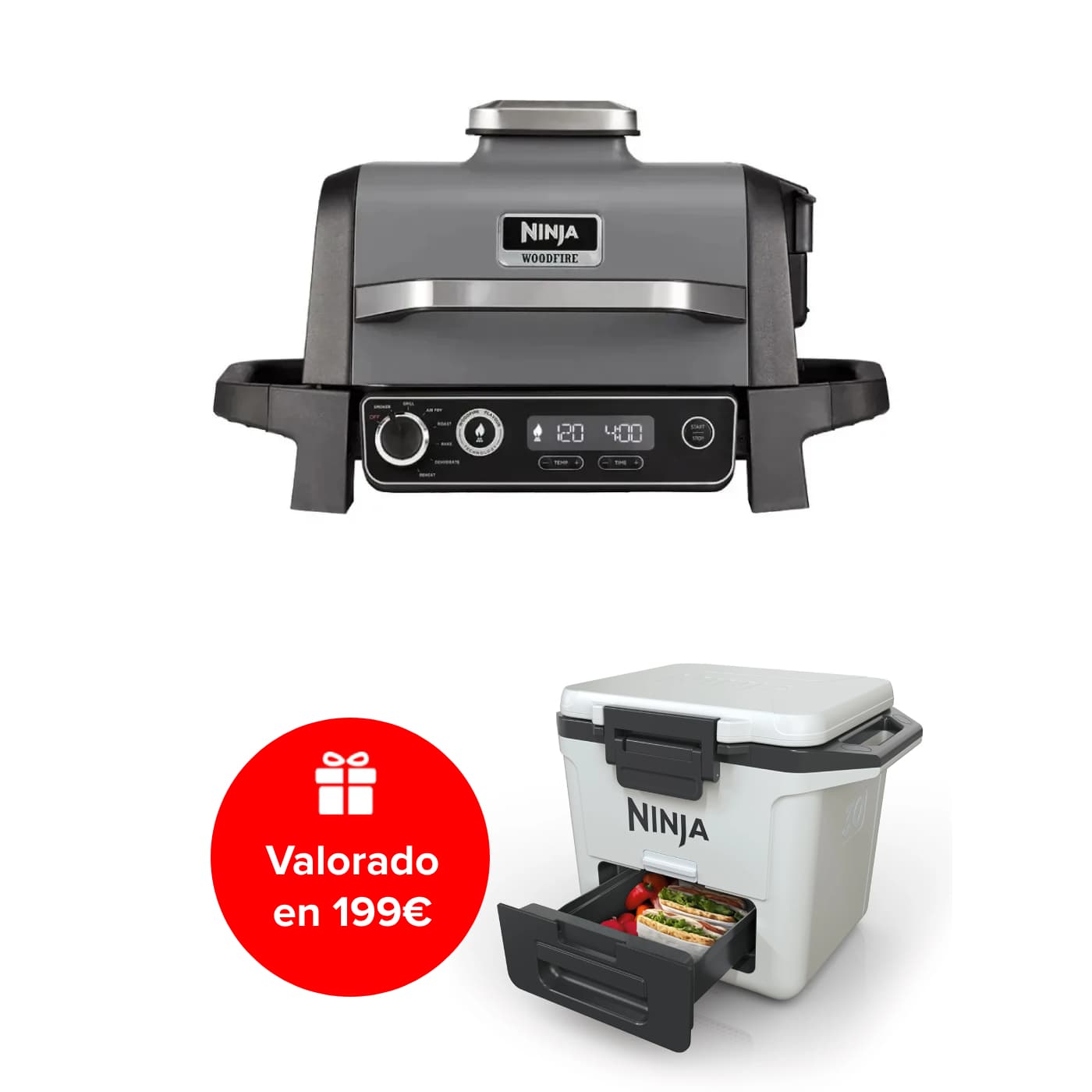 Barbacoa Eléctrica con Ahumador Ninja Woodfire OG701EU product photo