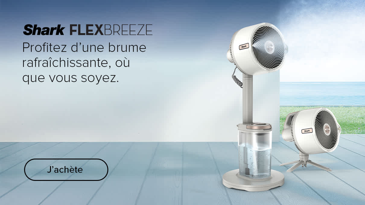 Ventilateur Brumisateur d’intérieur et extérieur Shark FlexBreeze ProMist FA300WHEU