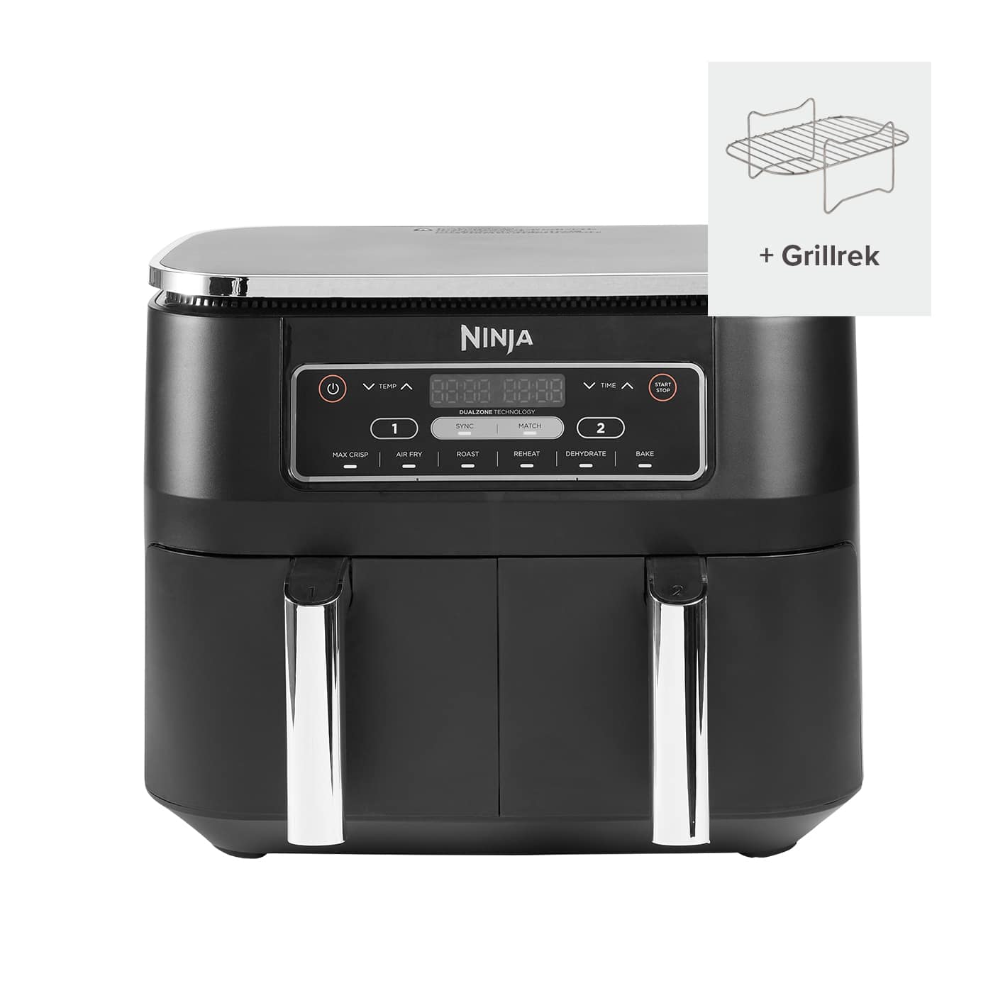 Ninja Foodi Dual Zone Airfryer AF300EU  - Bundel inclusief Grillrek productfoto
