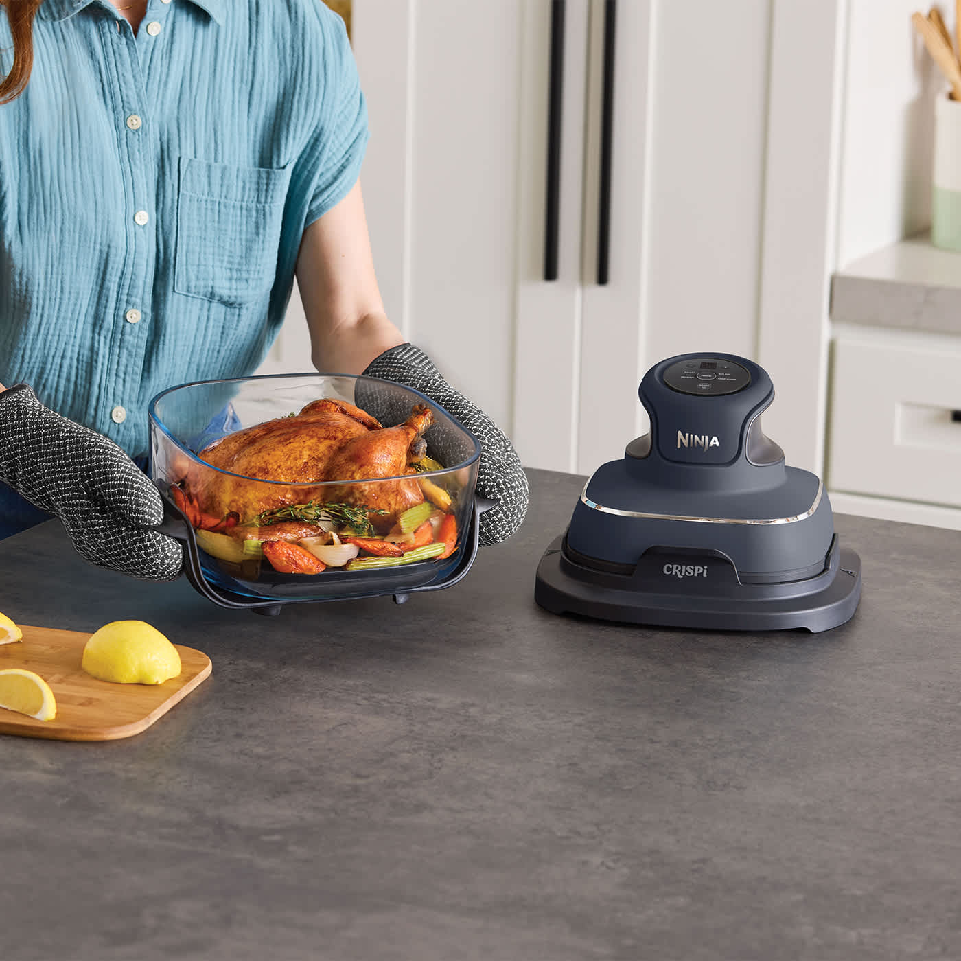 Familiemåltider. Enkelte portioner. Beholdere, der kan udskiftes.