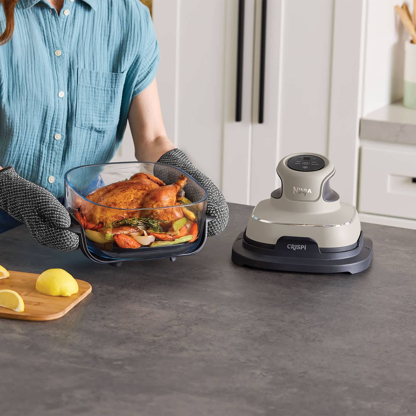 Familiemåltider. Enkelte portioner. Beholdere, der kan udskiftes.