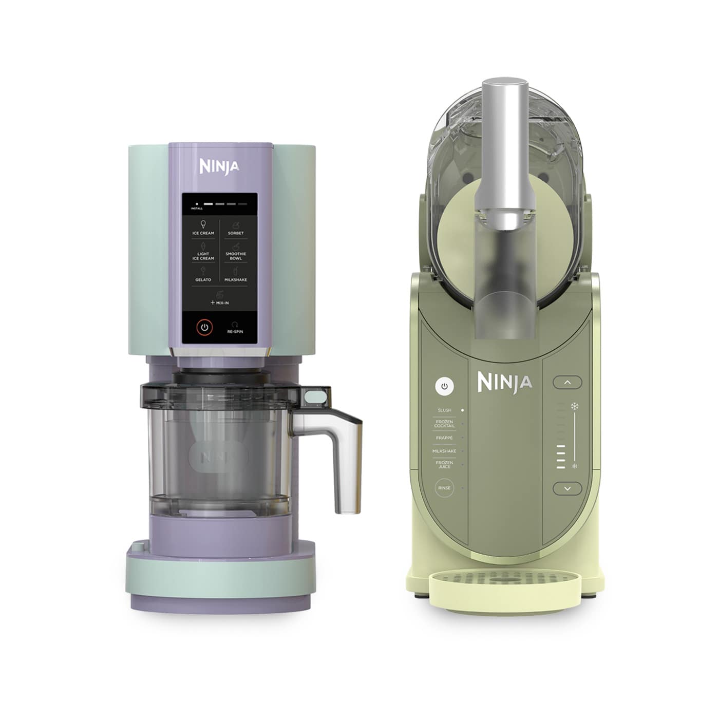 Machine à glace Ninja CREAMi et Machine à boissons glacées Ninja SLUSHi - Vert photo du produit