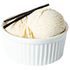 Laktosefreies Vanilleeis