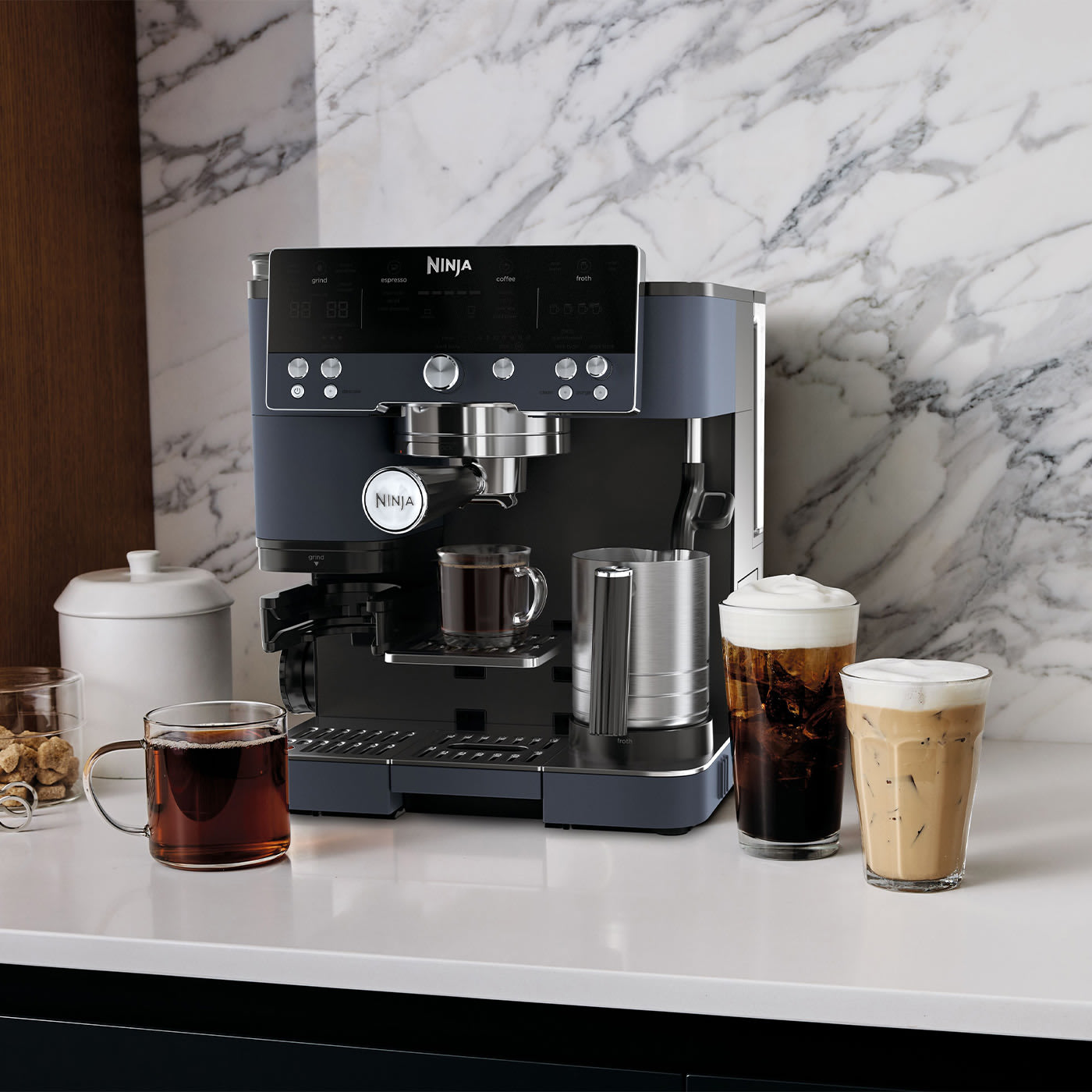 Create a range of café-quality coffee drinks at home