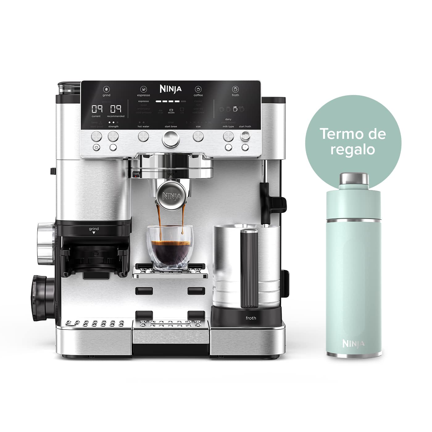 Cafetera Expresso 3 en 1 Ninja Luxe Café Premier ES601EU product photo