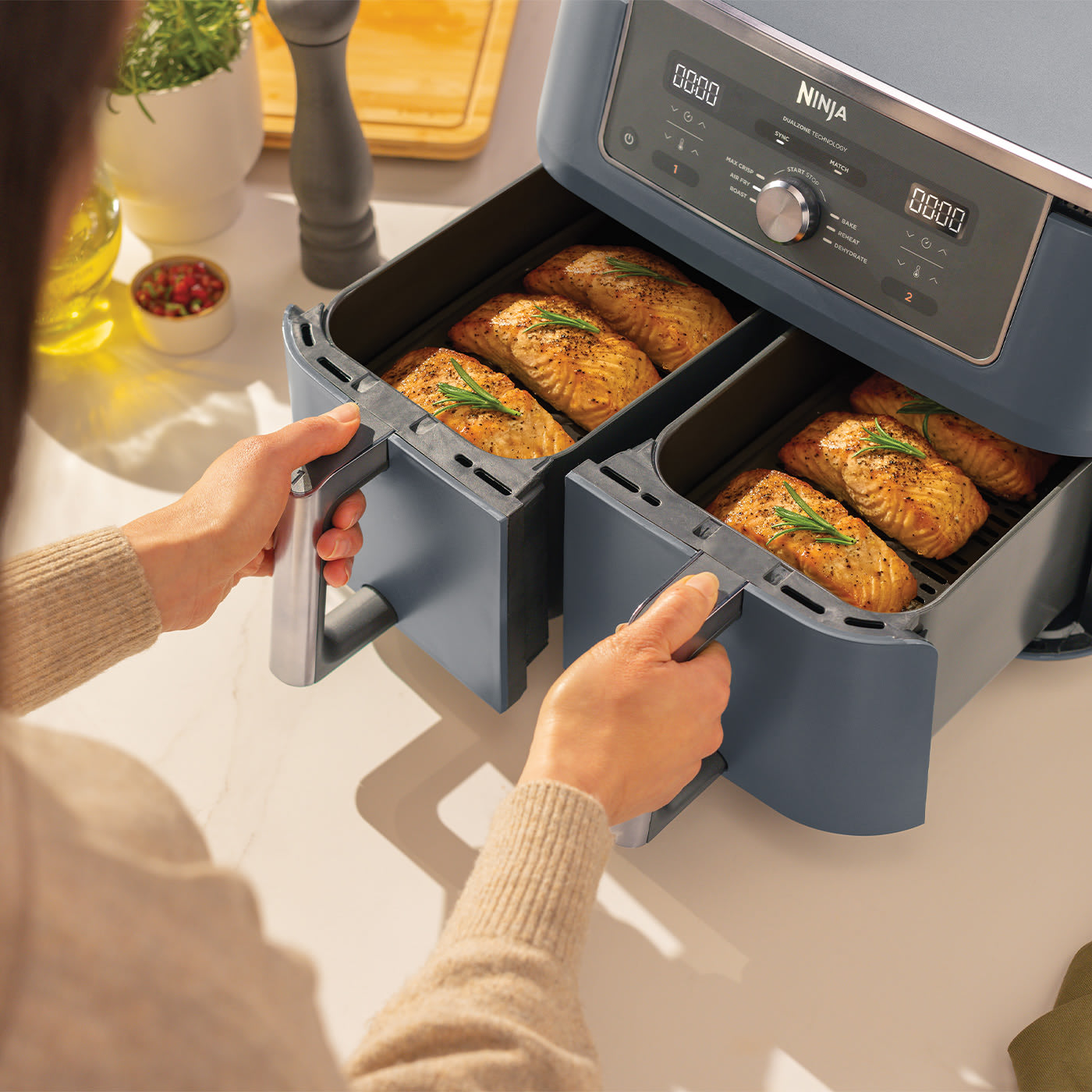 2 zones de cuisson indépendantes