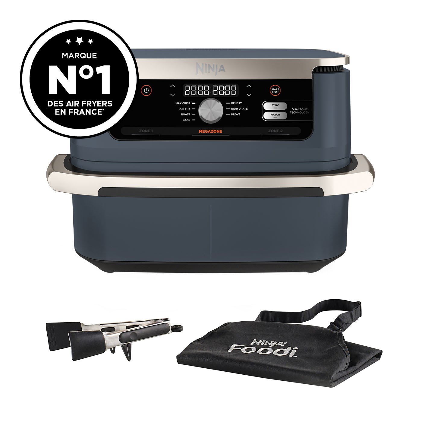 Air Fryer Ninja Foodi Flex 7-en-1, 10,4L Cyber Space AF500EUCYD photo du produit