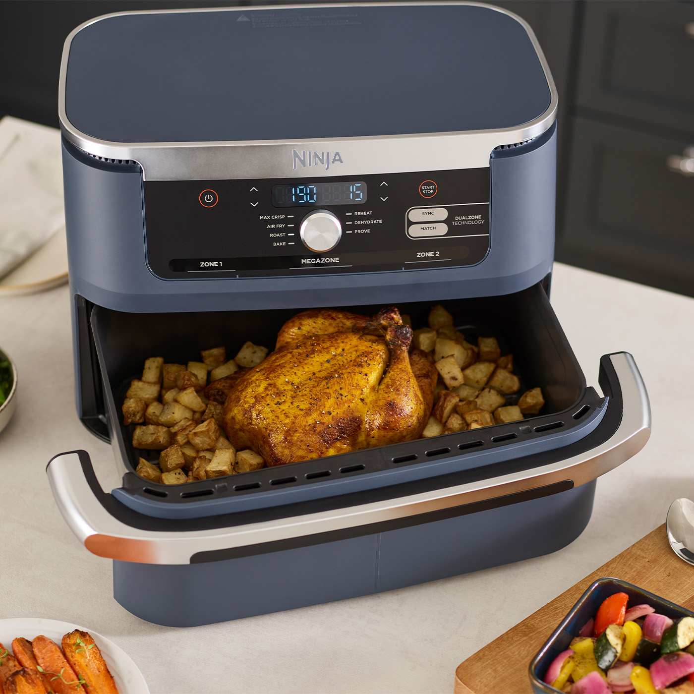 Tilbered med to uafhængige zoner … Tilbered med to uafhængige zoner …