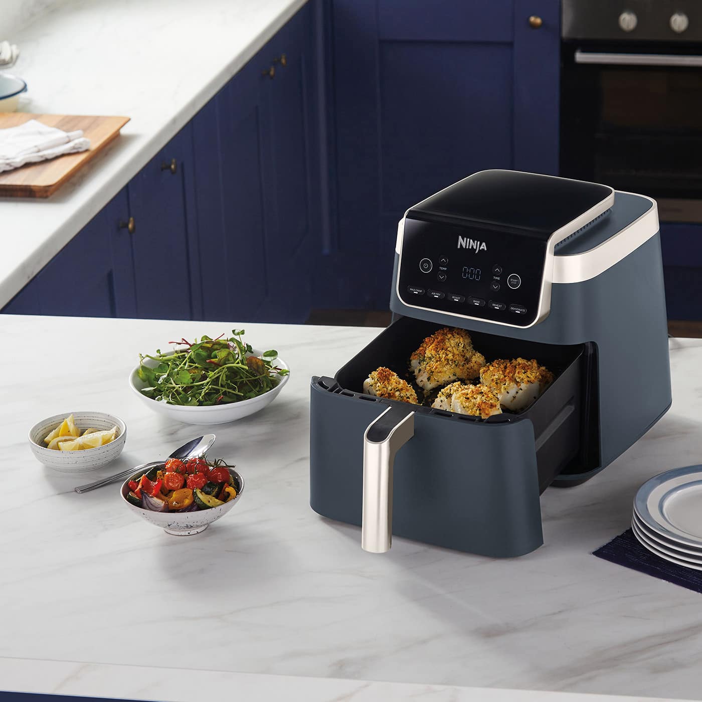 Compacte airfryer, meer capaciteit*