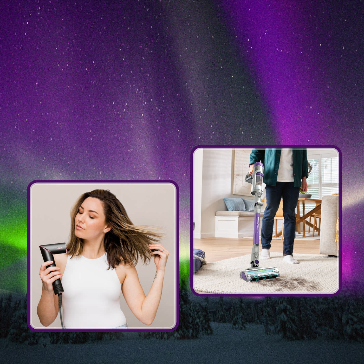 Elettrodomestici Shark per la cura dei capelli e la pulizia della casa