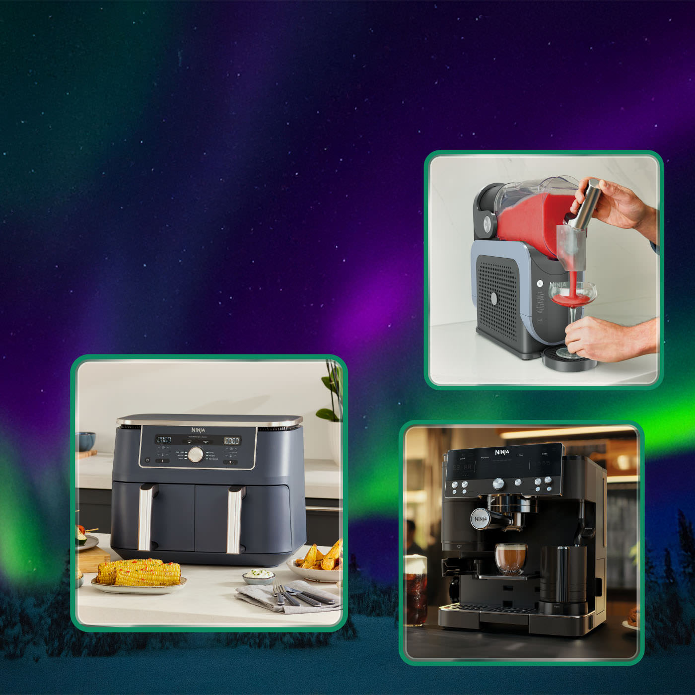 Air Fryer modulaire en verre Ninja CRISPi coloris Cyber Space