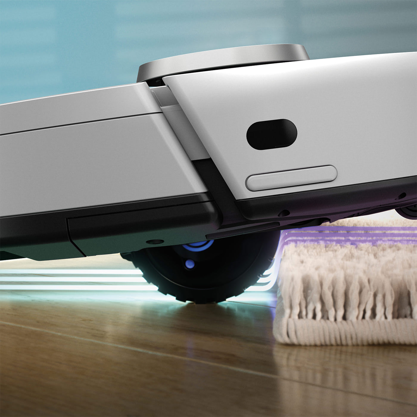 Lifts & lowers to avoid getting stuck