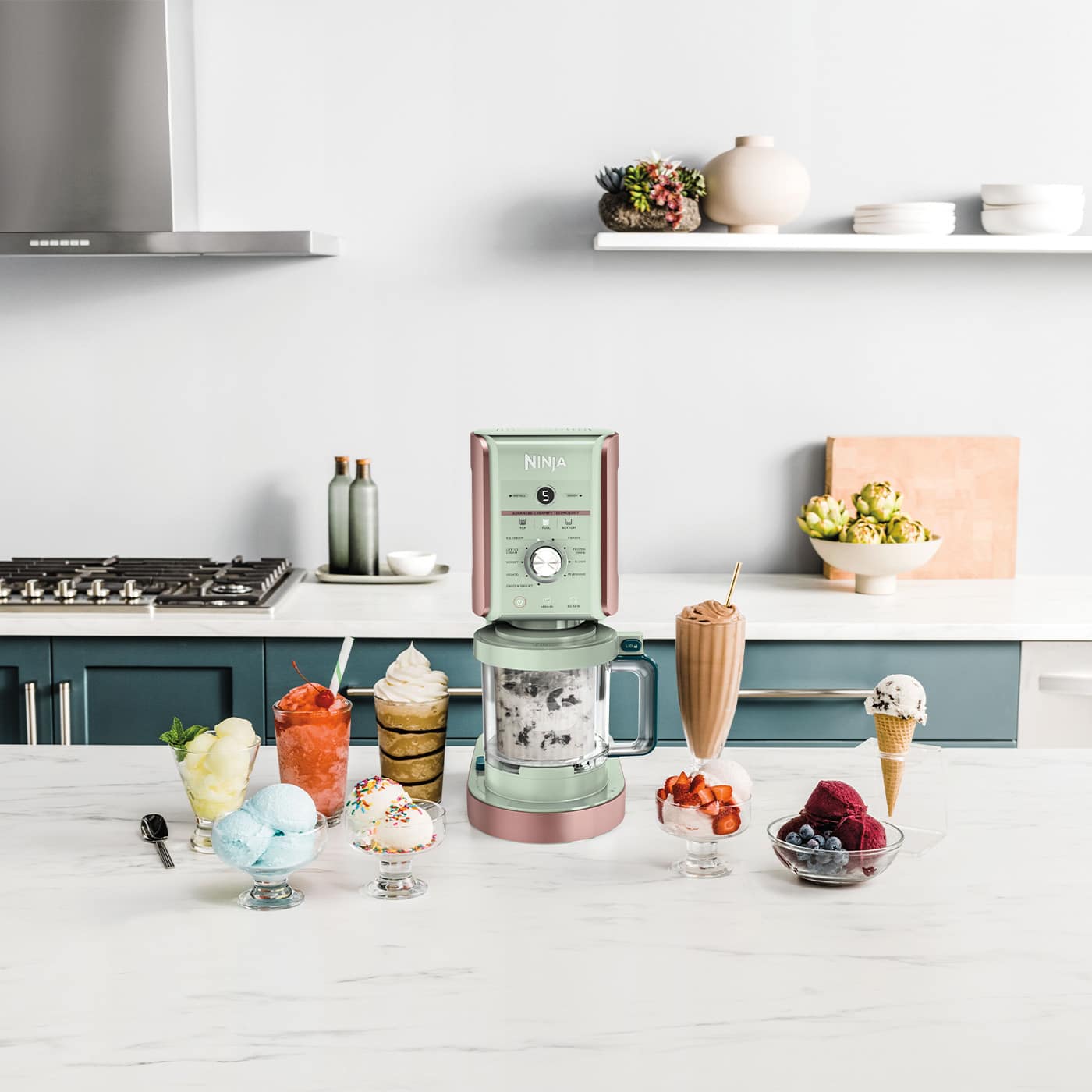 Two flavours in one base