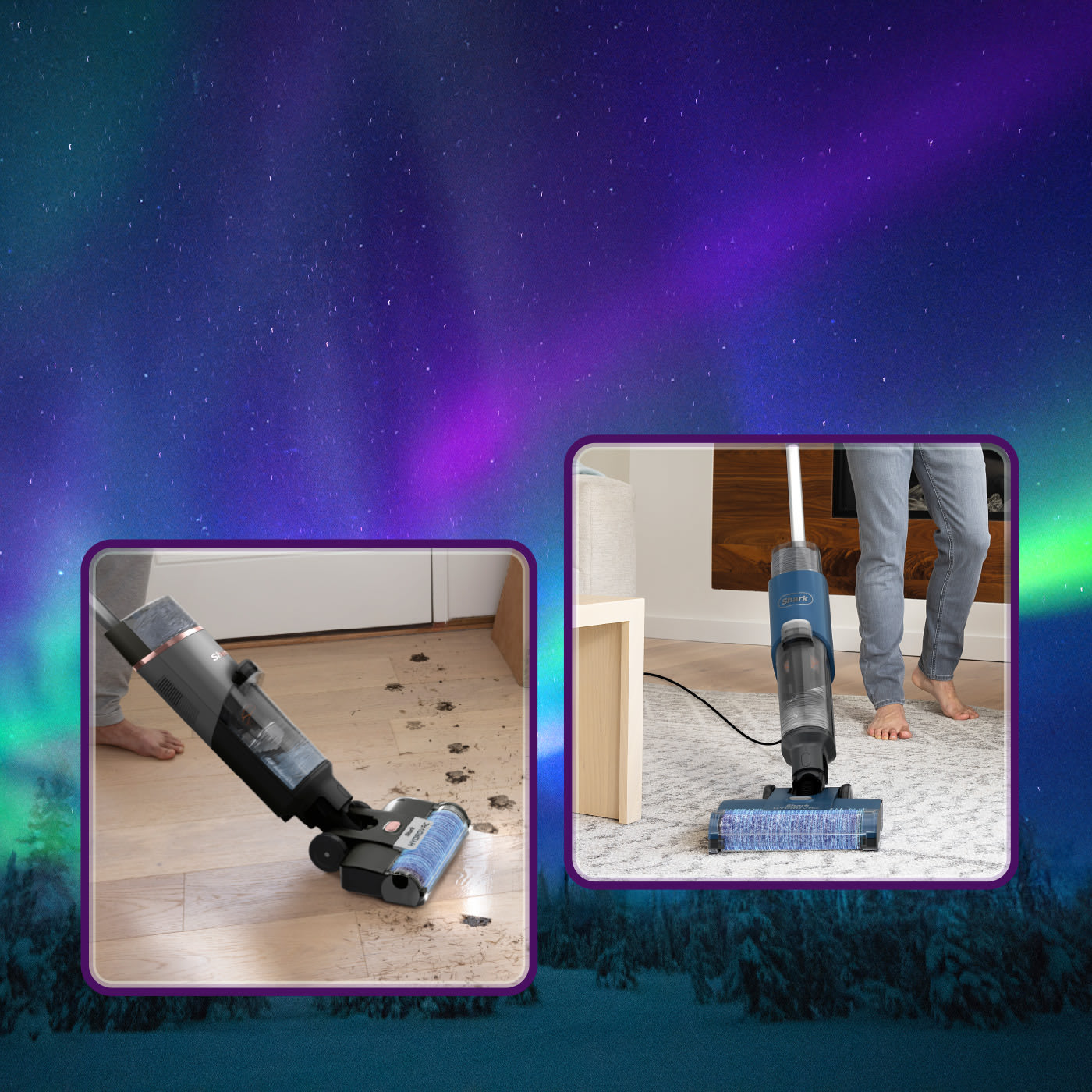 Elettrodomestici Shark per la cura dei capelli e la pulizia della casa