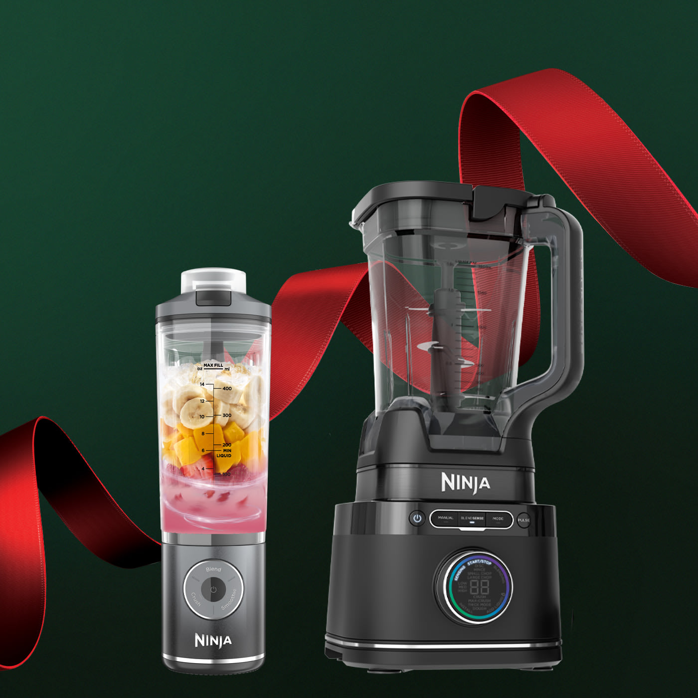 Immagine dei prodotti Ninja con sfondo aurora boreale