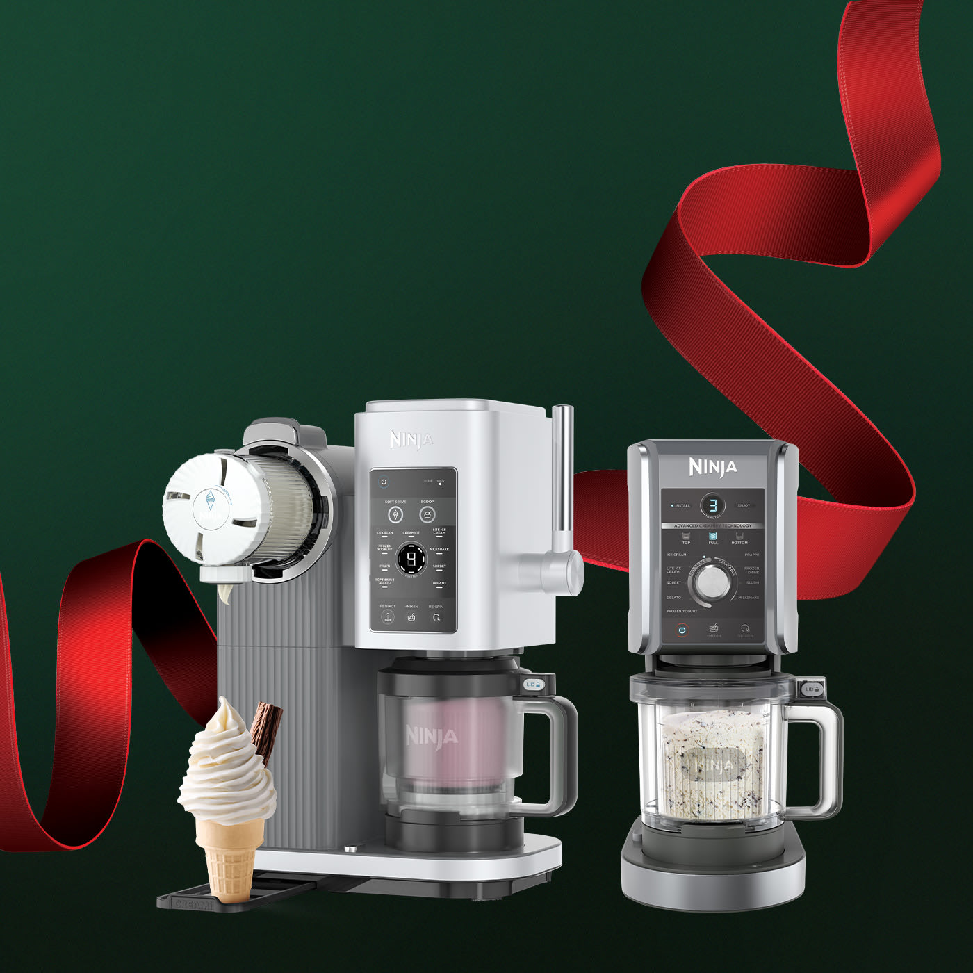 Immagine dei prodotti Ninja con sfondo aurora boreale