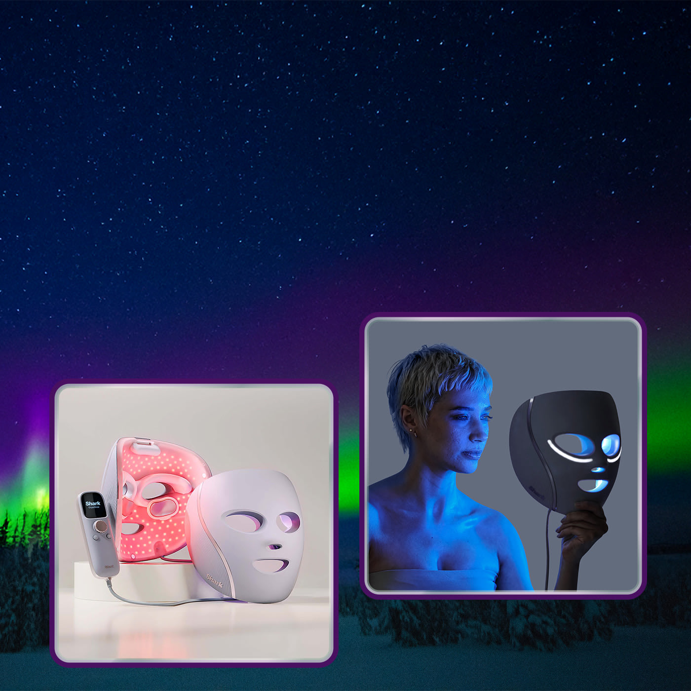 shark led mask cryoglow