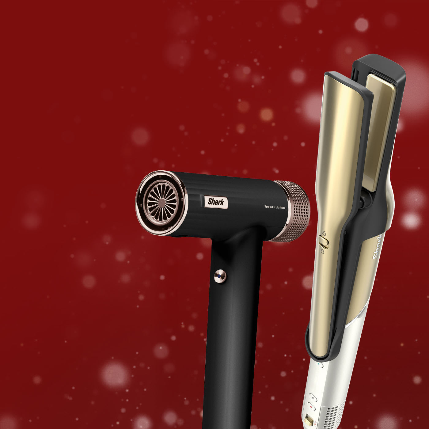 Afbeelding van de Shark IP3251UKT Power Detect-stofzuiger, een close-up van de voorste rotatieborstel is op de achtergrond te zien.