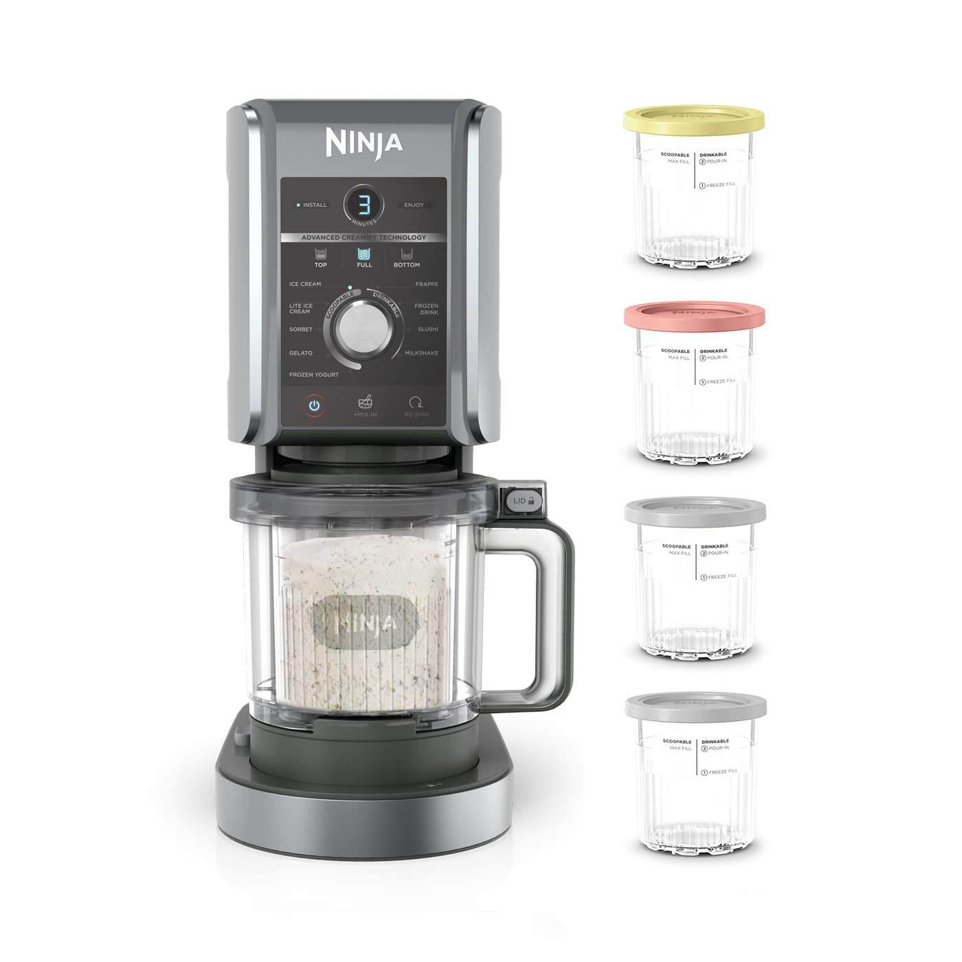 Ninja CREAMi Deluxe (Pack 4 tarrinas) NC502EU2CUP product photo