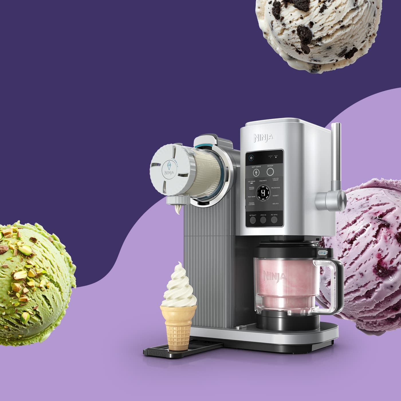 Air Fryer modulaire en verre Ninja CRISPi coloris Cyber Space