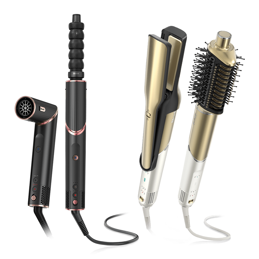 Selection of Shark products including hard floor, Cordless vacuums