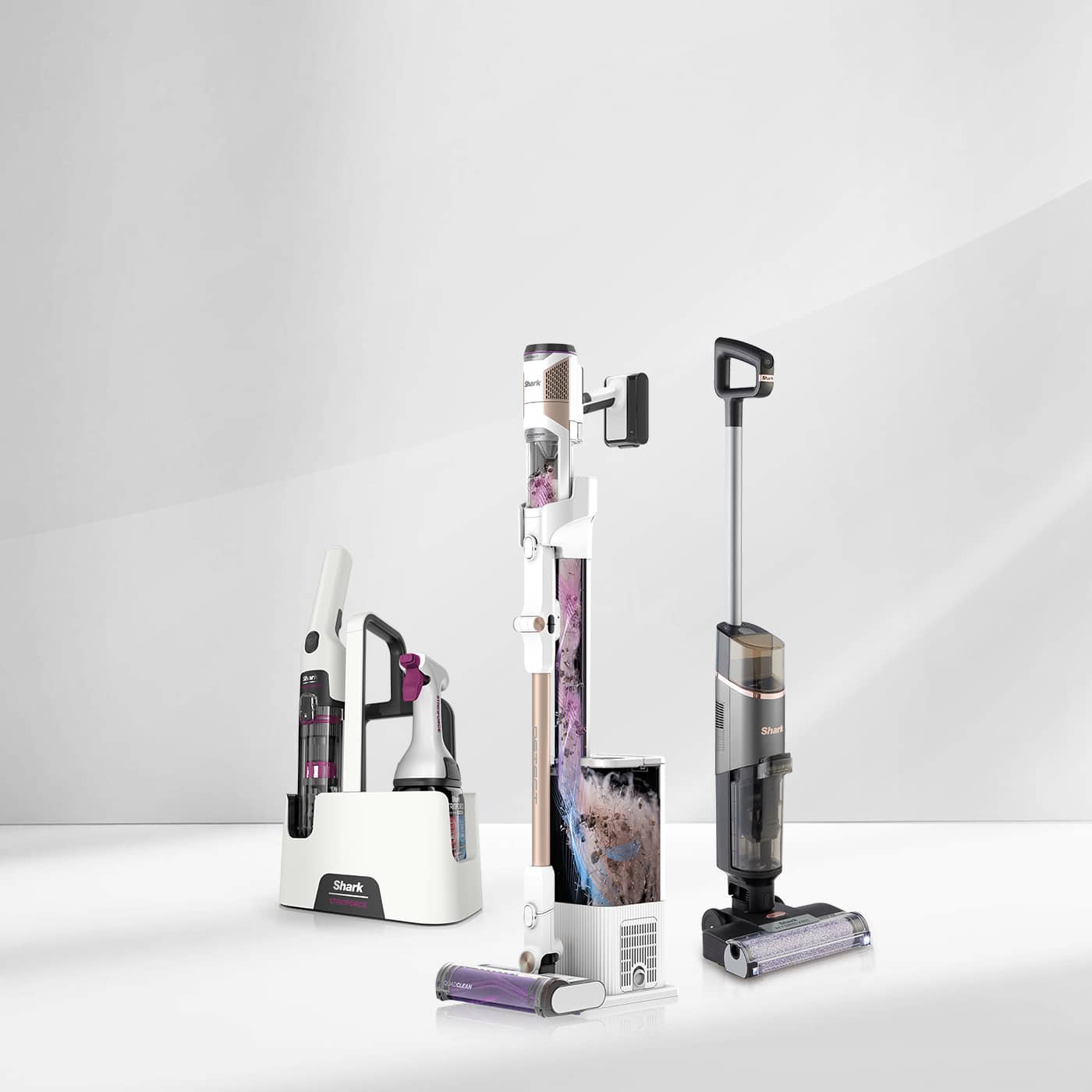 Immagine Lavapavimenti Shark Hydrovac su pavimento in parquet