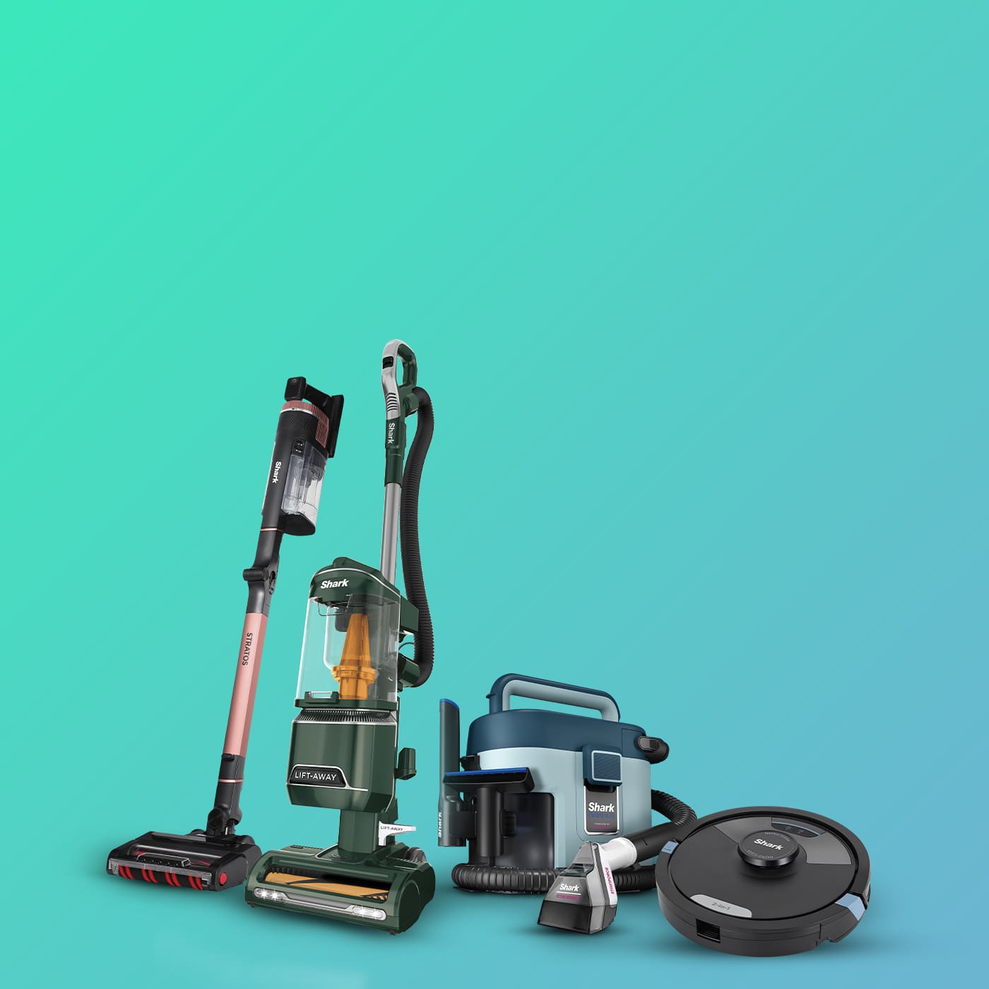 A selection of Shark products