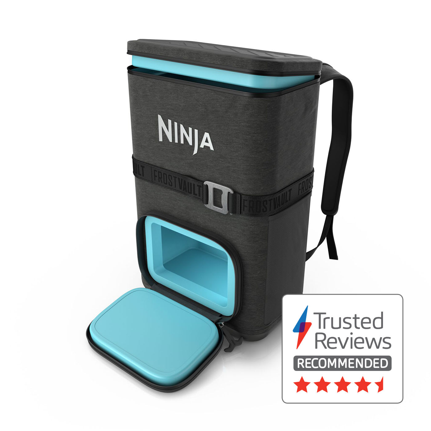 Ninja FrostVault Go 17 litre 24-Can Backpack Soft Cooler - Charcoal Grey product photo