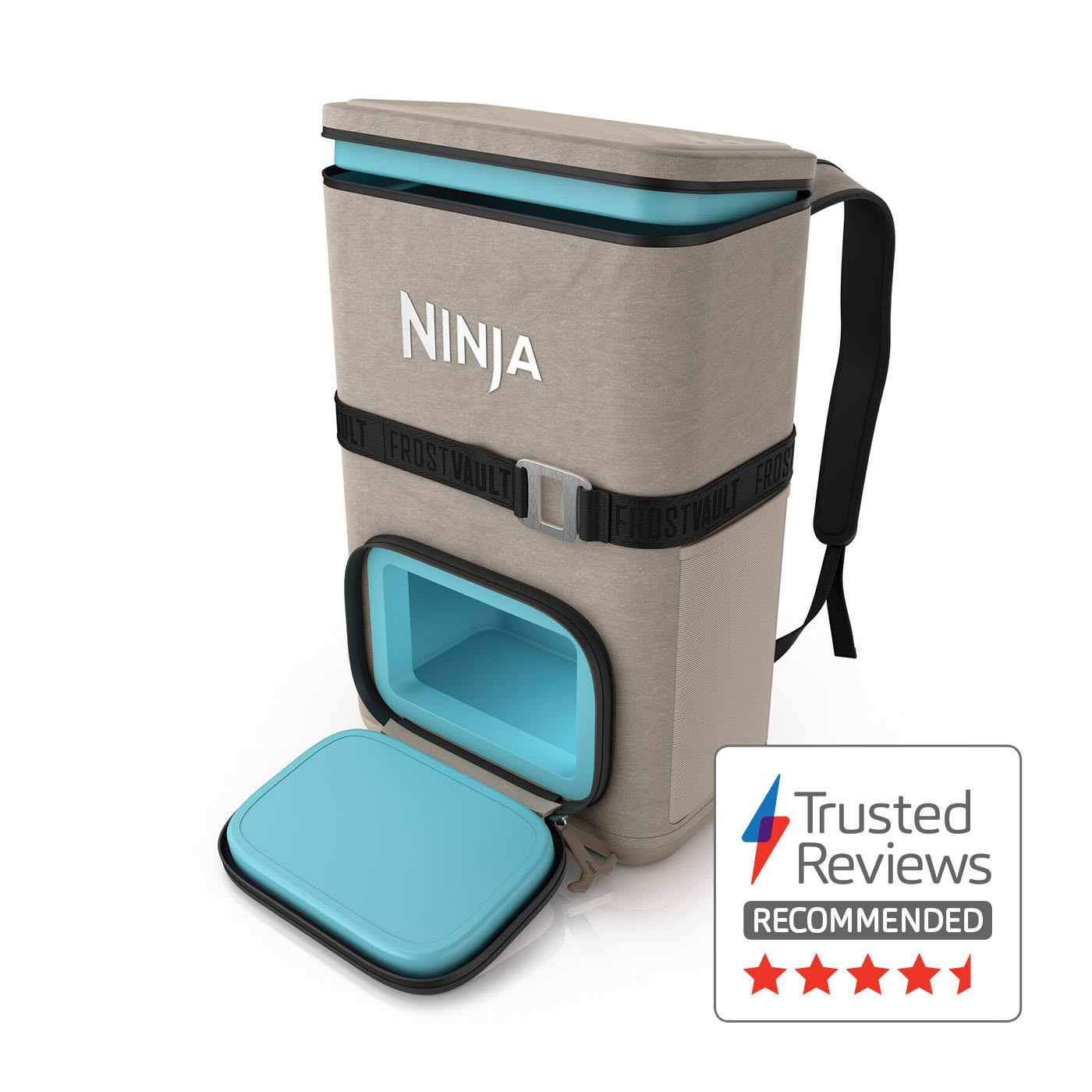 Ninja FrostVault Go 17 litre 24-Can Backpack Soft Cooler - Birch Beige product photo