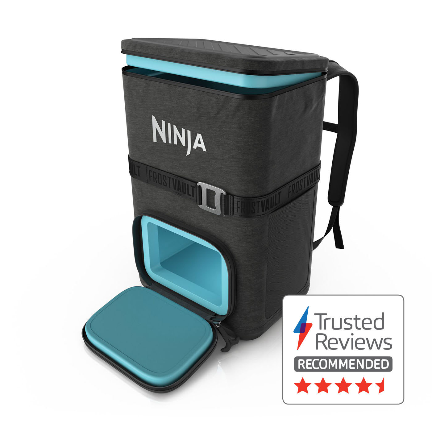 Ninja FrostVault Go 23 litre 36-can Backpack Soft Cooler - Charcoal Grey product photo
