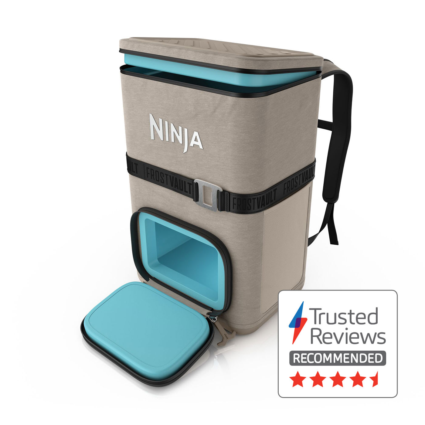 Ninja FrostVault Go 23 litre 36-can Backpack Soft Cooler - Birch Beige product photo