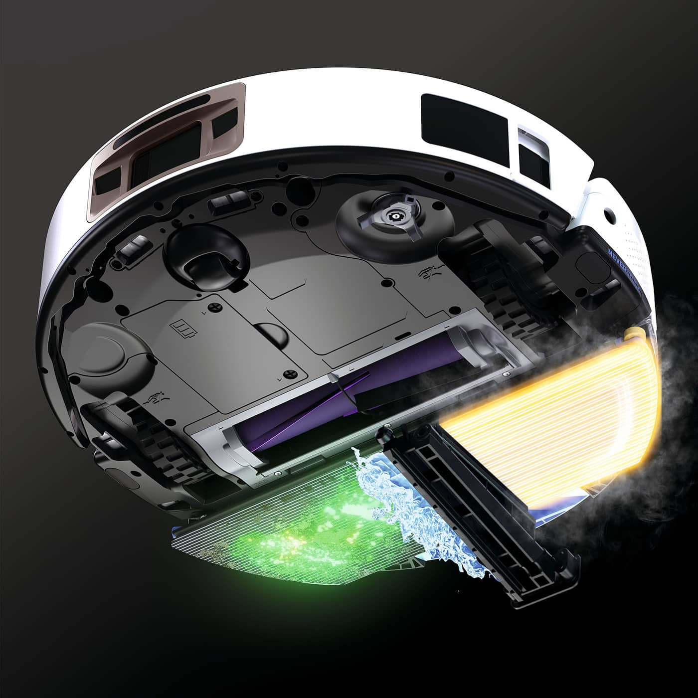 Beheizte Wischpad-Reinigung NeverTouch Pro-Basisstation