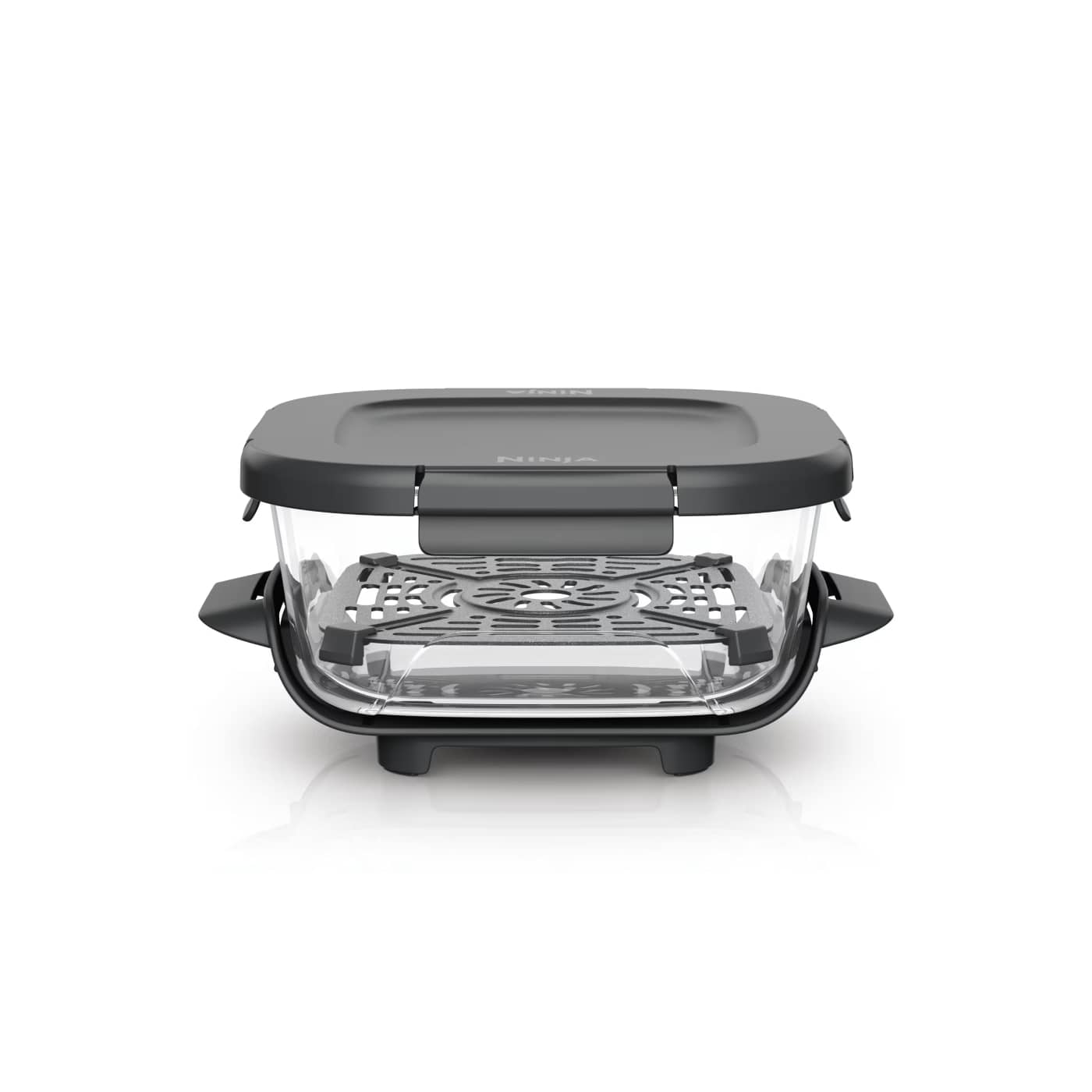 Recipiente de cristal CleanCrisp Ninja CRISPi (1,4 L) con tapa Snap-Lock