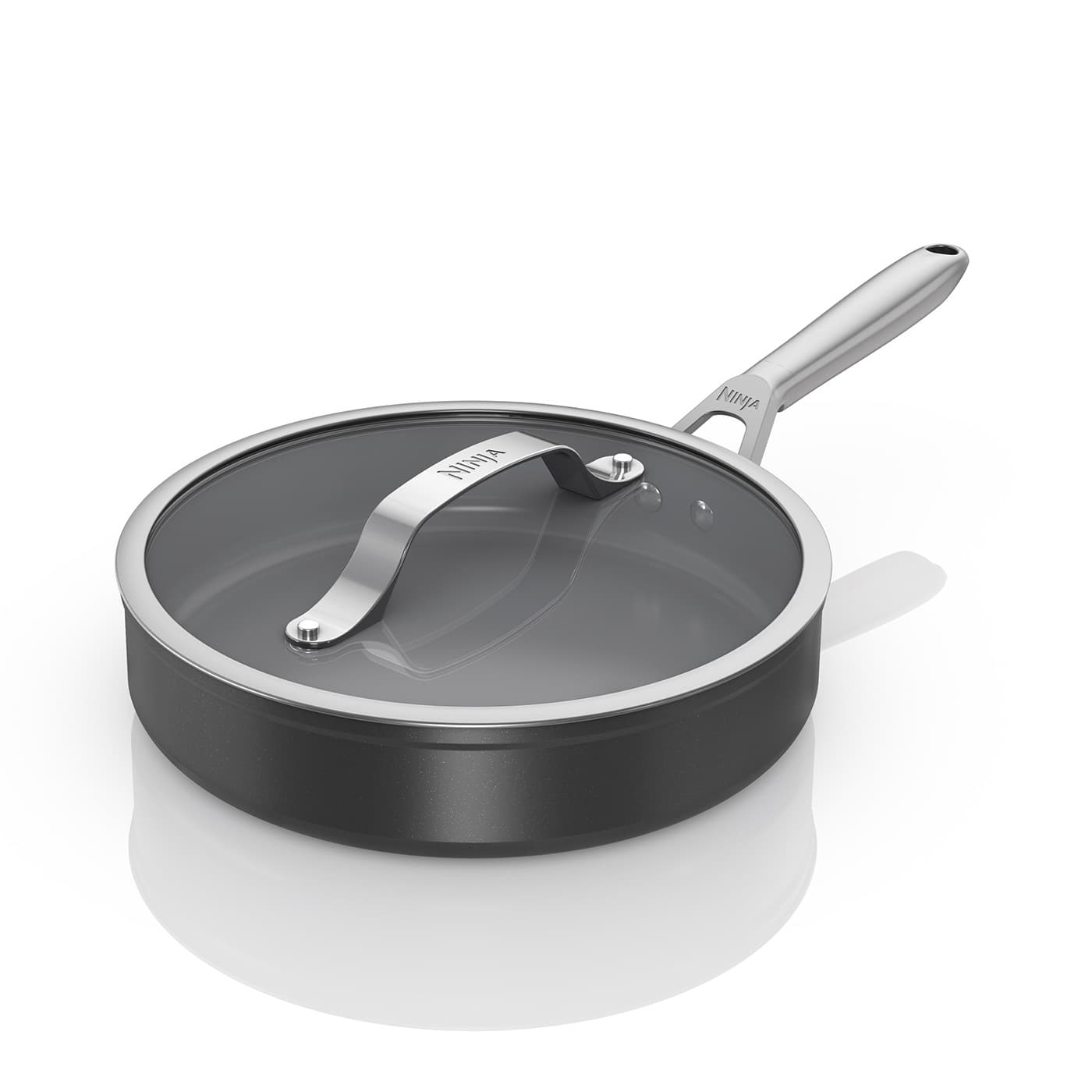 Ninja ZEROSTICK Ceramic Pro 26cm Sauté Pan - Black CW30126UK