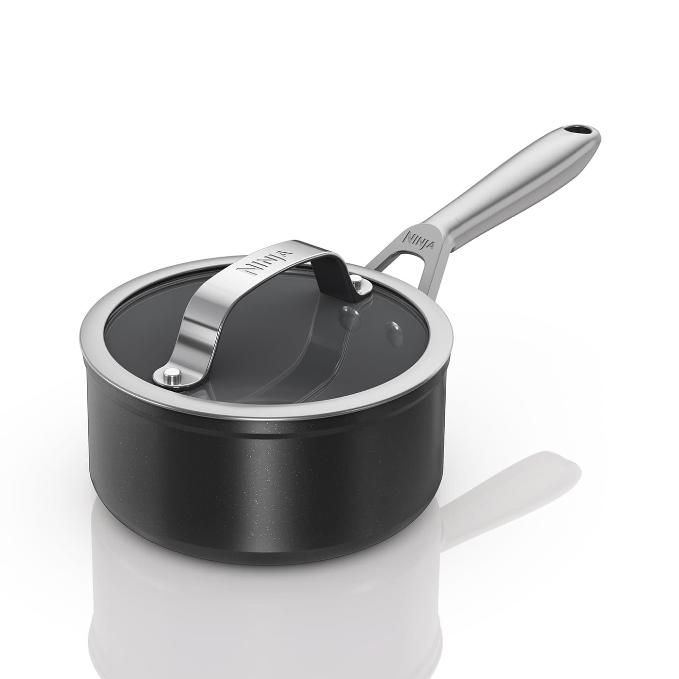Ninja ZEROSTICK Ceramic Pro 18 cm Saucepan - Black CW30218UK