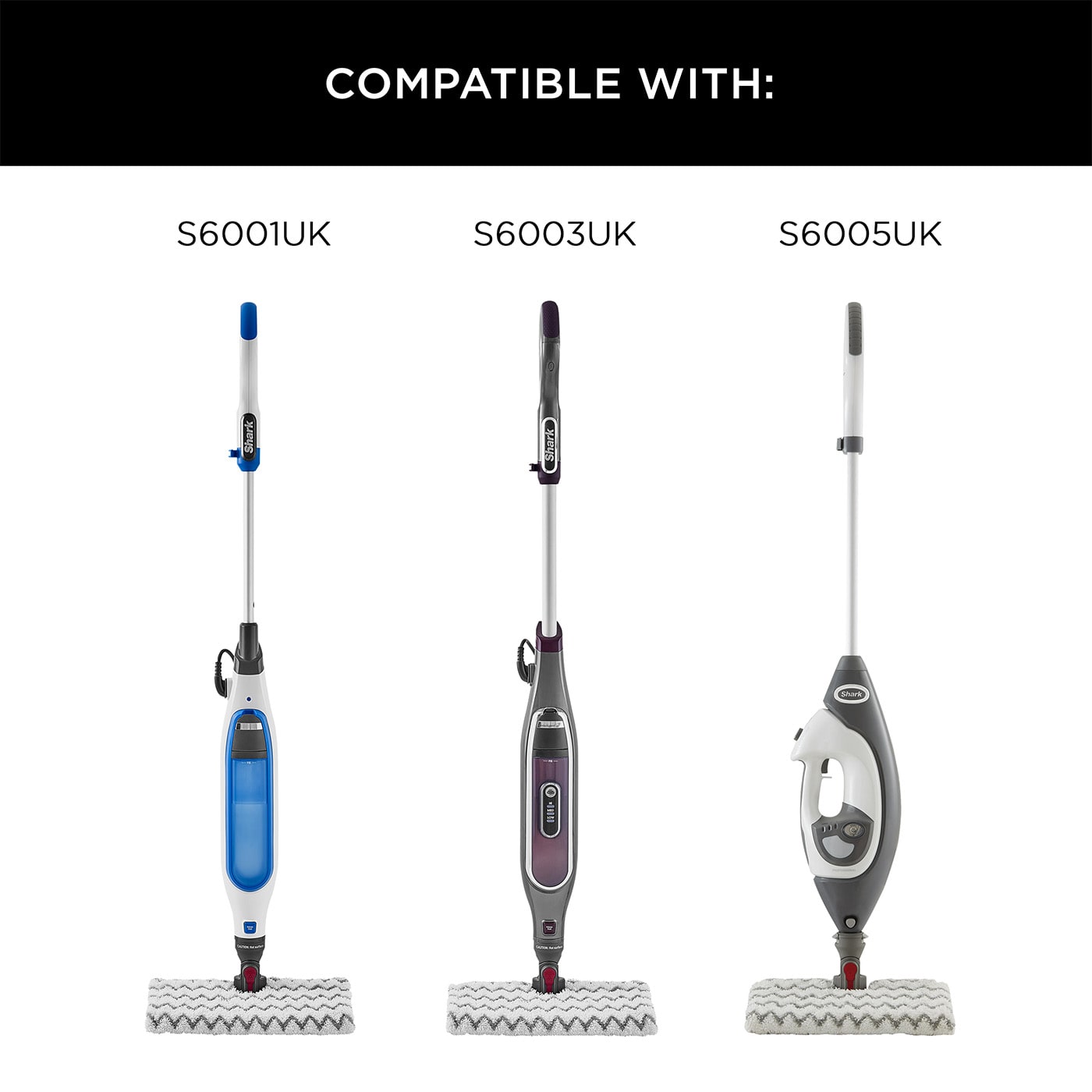 Shark Steam Mop Dirt Grip Pads (Twin Pack) Shark Steam Mop Dirt Grip Pads (Twin Pack)