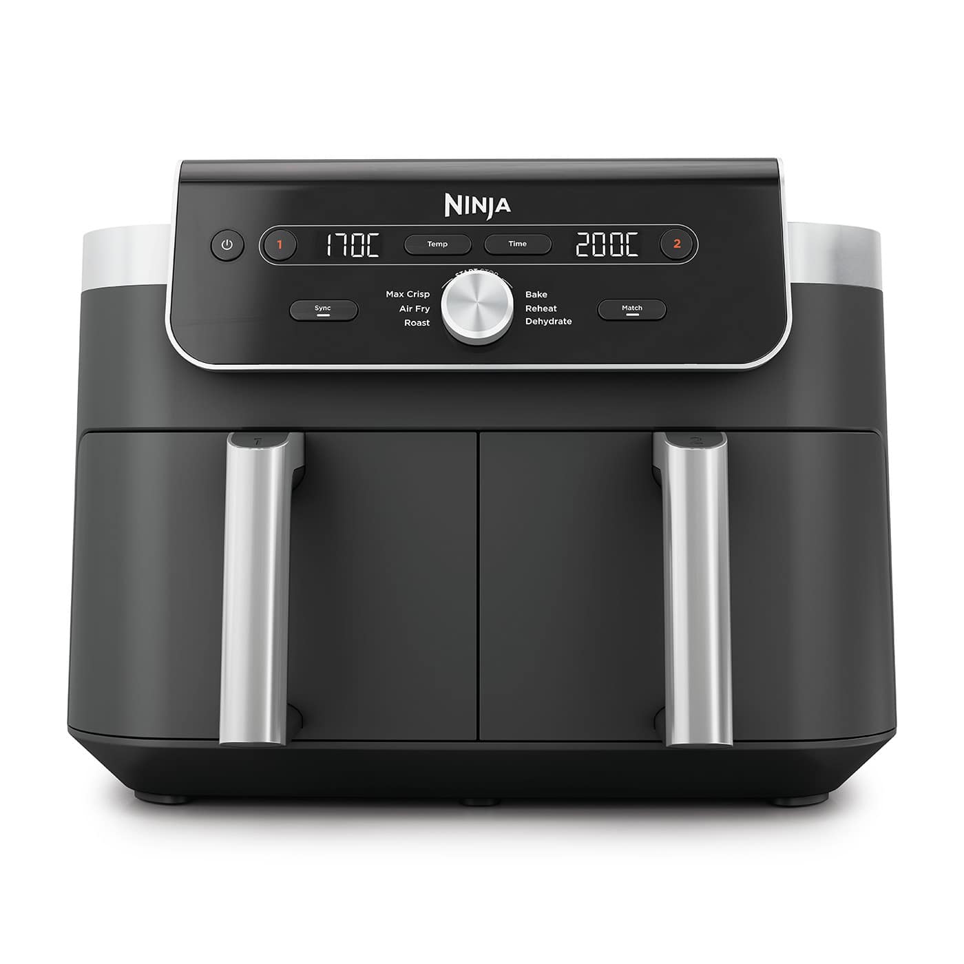 Ninja DualZone XL-Heißluftfritteuse mit 9 5 l und 2 Schubladen - DZ901EU